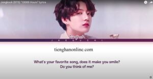 Loi bai hat 10000 Hours JUNGKOOK BTS