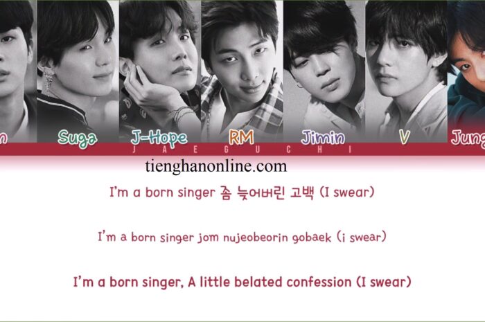Lời bài hát BORN SINGER – BTS Lyrics
