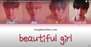 Loi bai hat Beautiful BTS