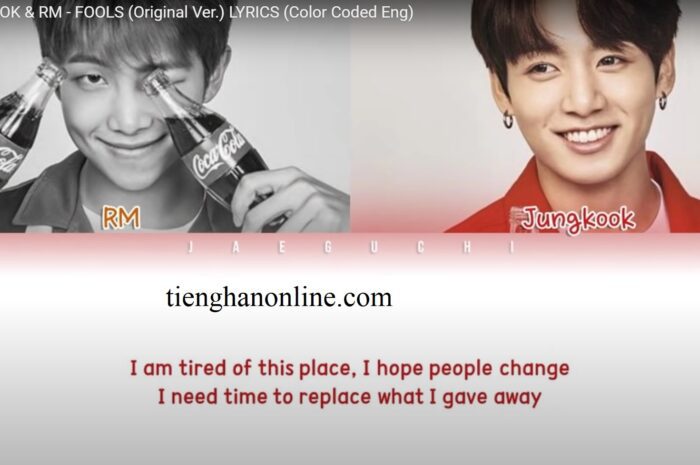 Lời bài hát FOOLS JUNGKOOK x RM – BTS Lyrics