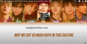 Loi bai hat Hip Hop Lover BTS