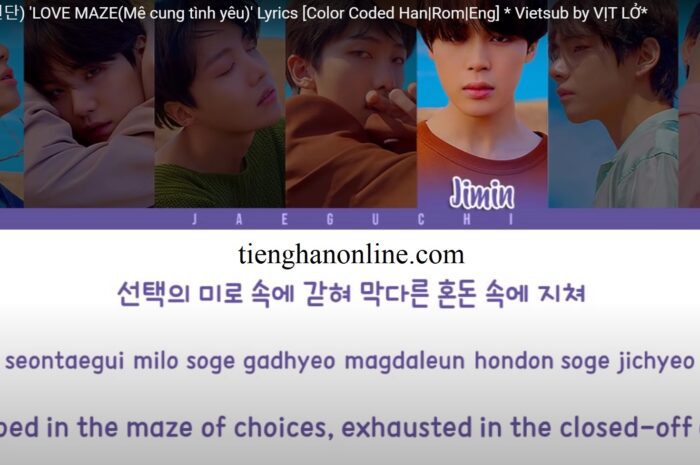 Lời bài hát LOVE MAZE – BTS Lyrics