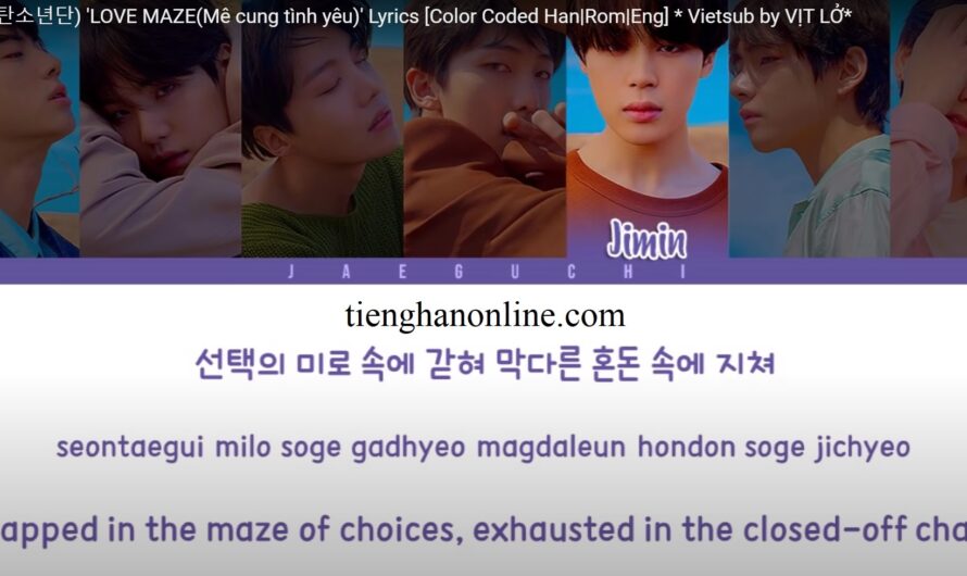 Lời bài hát “LOVE MAZE” – BTS – Lyrics