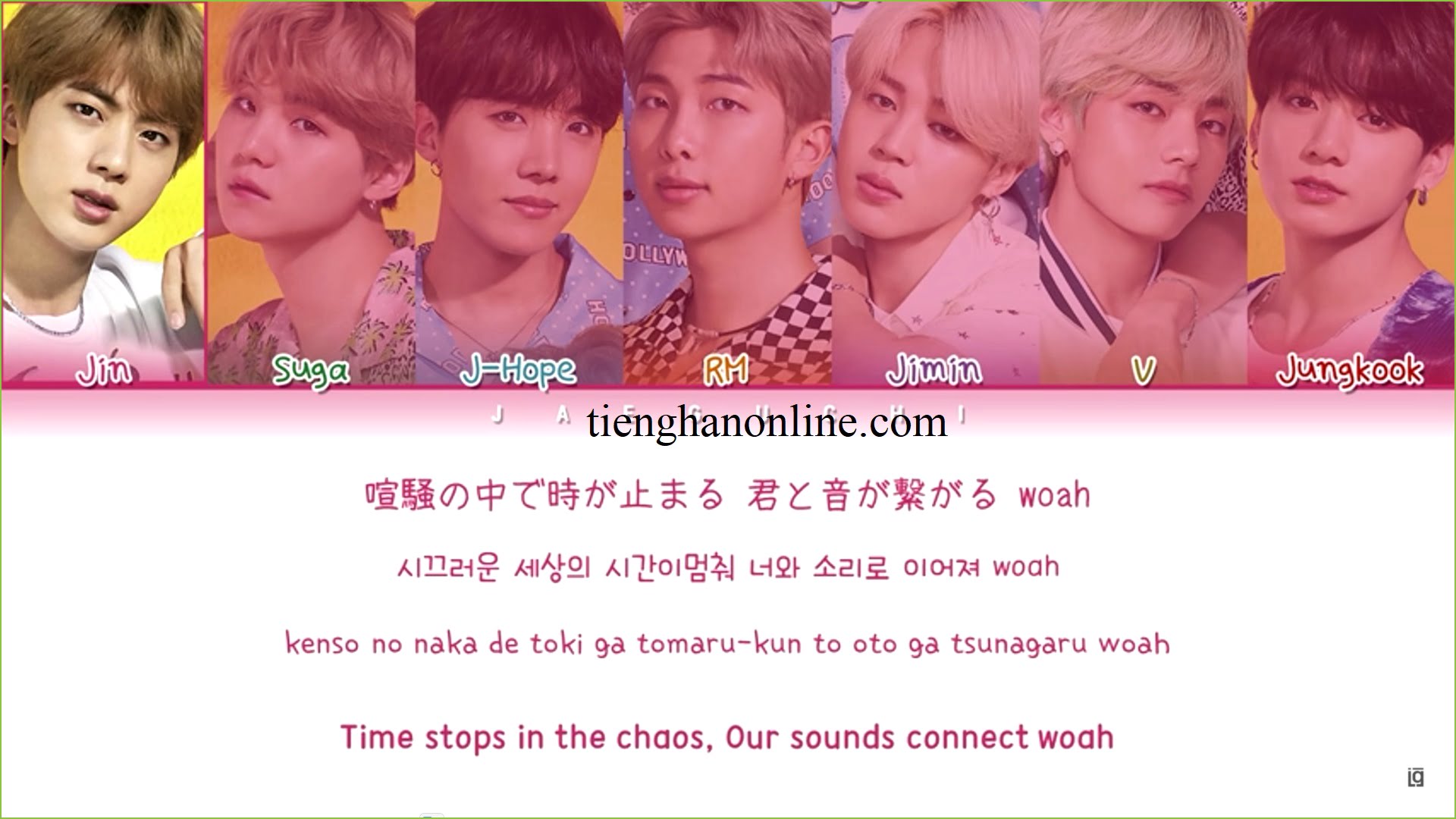 Lời bài hát Lights BTS Lyrics