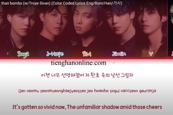 Lời bài hát Louder than bombs – BTS Lyrics
