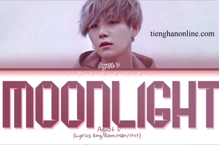 Lời bài hát Moonlight (저 달)  Agust D (SUGA) – BTS Lyrics