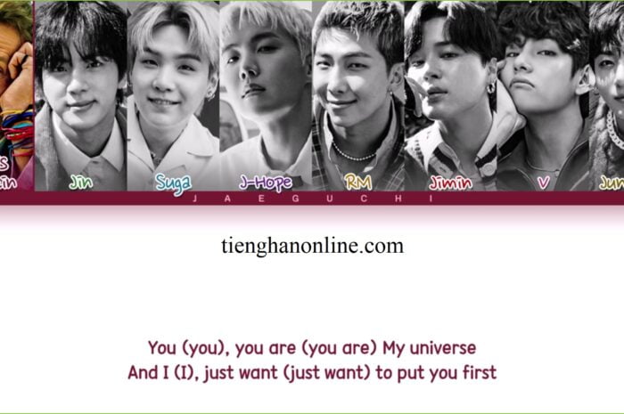 Lời bài hát My Universe – BTS Lyrics