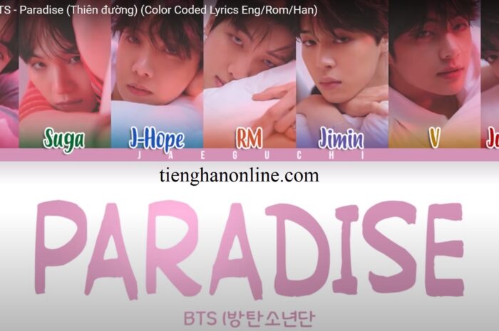 Lời bài hát Paradise – BTS Lyrics