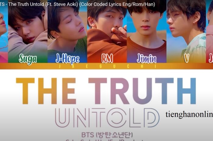 Lời bài hát The Truth Untold – BTS Lyrics