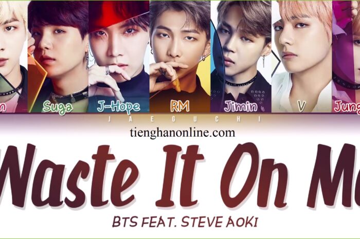 Lời bài hát WASTE IT ON ME – BTS Lyrics