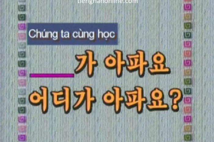 Cách hỏi bạn bị đau ở đâu bằng Tiếng Hàn (Bài 41)