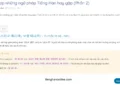 Tong hop nhung ngu phap Tieng Han hay gap Phan 2