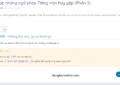 Tong hop nhung ngu phap Tieng Han hay gap Phan 3